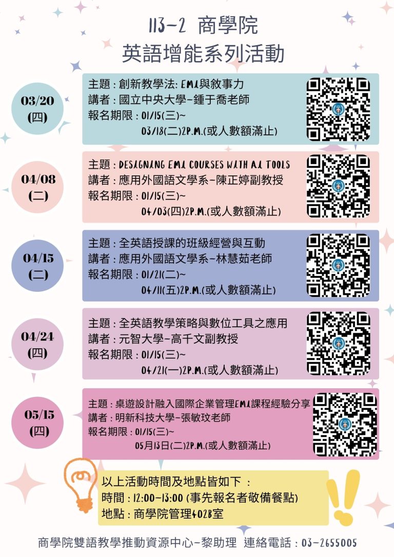 Read more about the article College of Business Bilingual Teaching Resource Center” English Proficiency Enhancement Series
