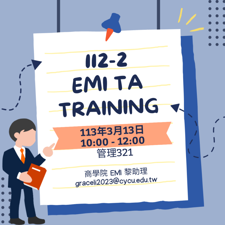 Read more about the article 112-2 EMI TA Training