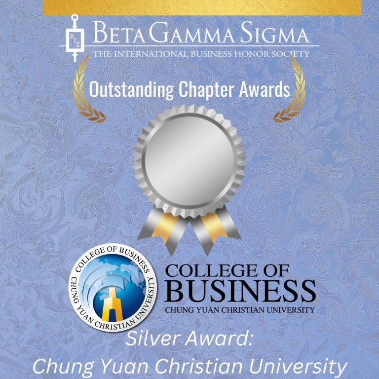 Read more about the article Chung Yuan Christian University Recognized as Beta Gamma Sigma’s 2024 Outstanding Silver Chapter